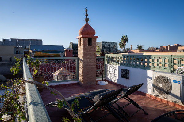 Marrakesch - Riad Trésor - Frühstück auf der Dachterrasse