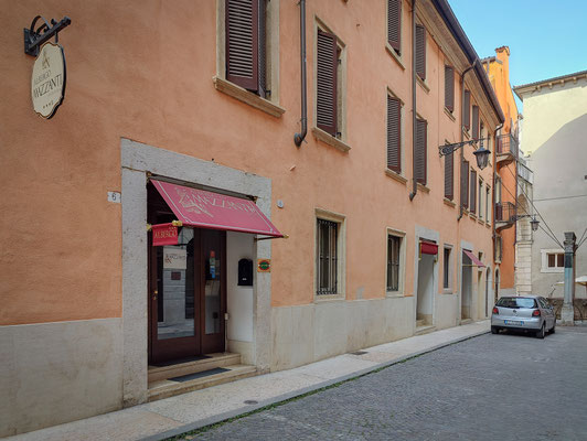 Hotel Mazzanti in Verona - der Eingang