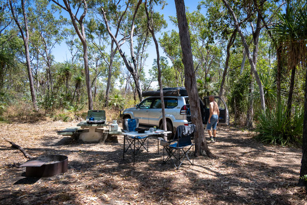 Merl Campground, Kakadu Nationalpark - unser Camp