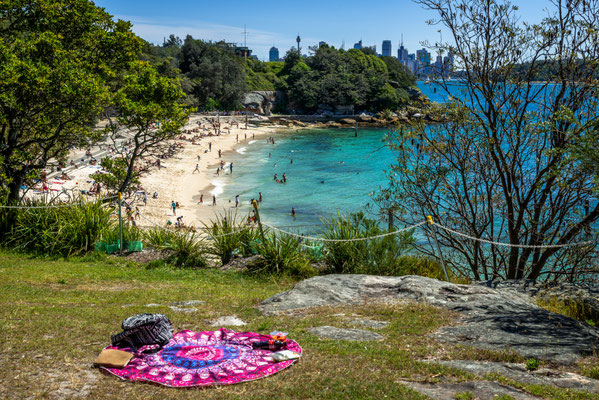 Hermitage Foreshore Walk - Aussicht auf Shark Beach (Nielsen Park)