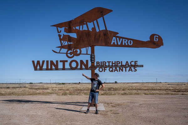 Winton - Birthplace of Qantas Sign