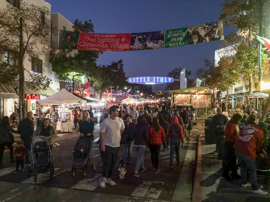 Little Italy, San Diego - Tree Lighting & Christmas Village 