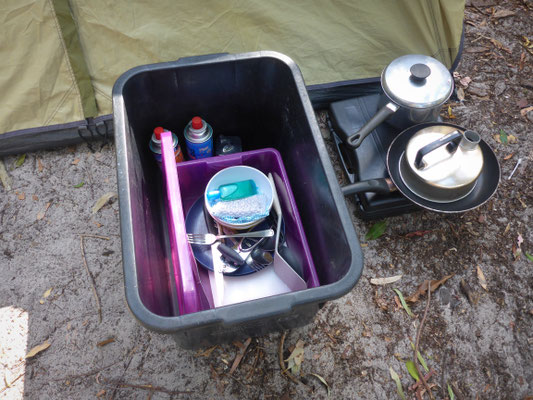 Unser Campingplatz - Küchenutensilien