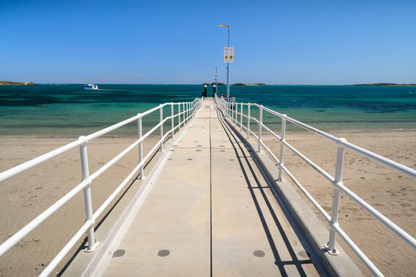 Penguin Island, Rockingham - die Jetty für die Fähre nach Penguin Island