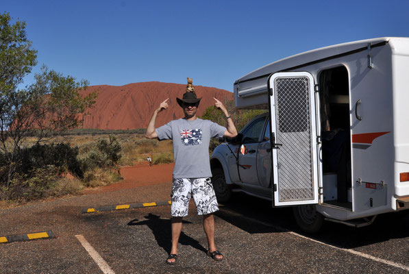 Uluru - von der Sunset Vewing Area aus - Maskottchen