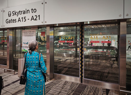 Transfer in Singapur - Skytrain