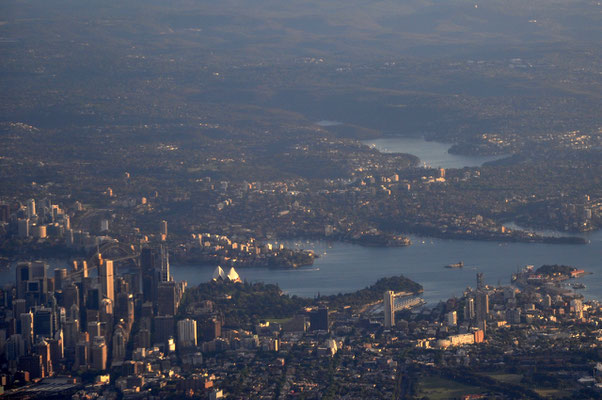 Sydney aus dem Flugzeug