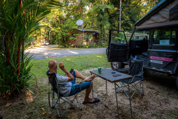 Lync Haven Rainforest Retreat, Daintree National Park - unsere Campingparzelle