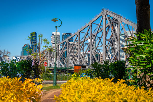 Aussicht von der Bowen Terrace aus zur City und zur Story Bridge