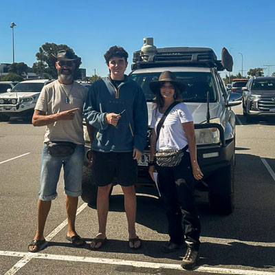 Flughafen Perth - Abschied von 'Moris'