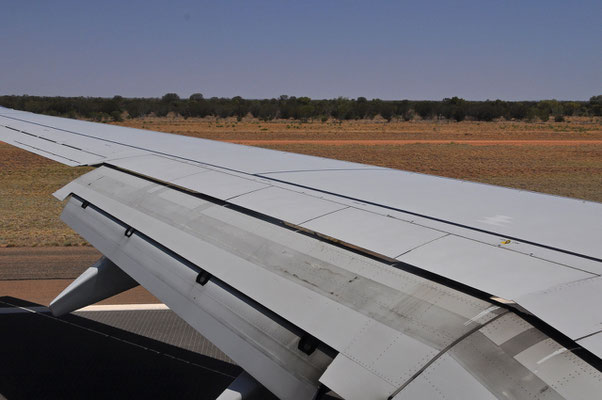 Landung in Alice Springs