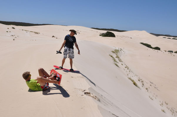 Kangaroo Island - Little Sahara - Sandboarding