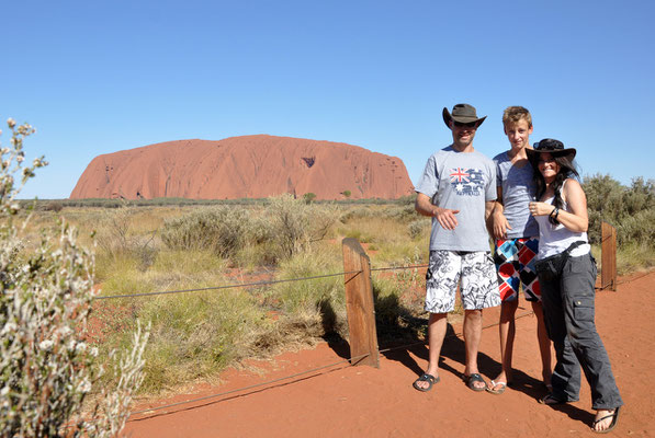 Uluru - von der Sunset Vewing Area aus - Fotoshooting