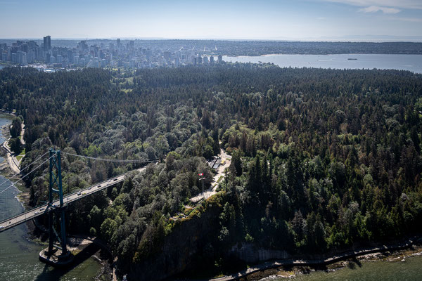 unser Rundflug - über dem Stanley Park