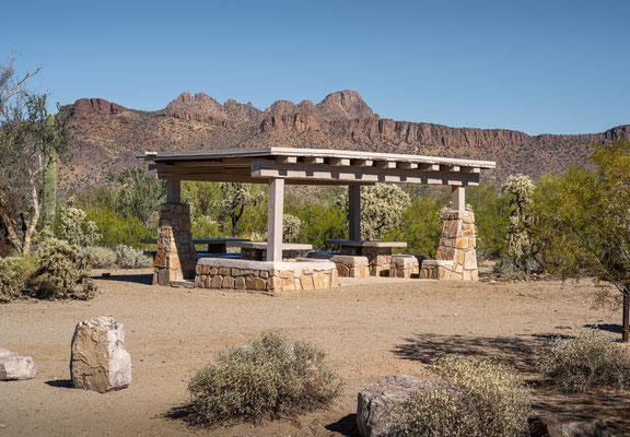 Saguaro National Park West - Cam-Boh Trailhead Parking Area