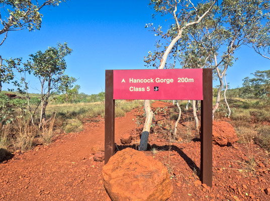 Hancock Gorge, Karijini Nationalpark - Class 5!