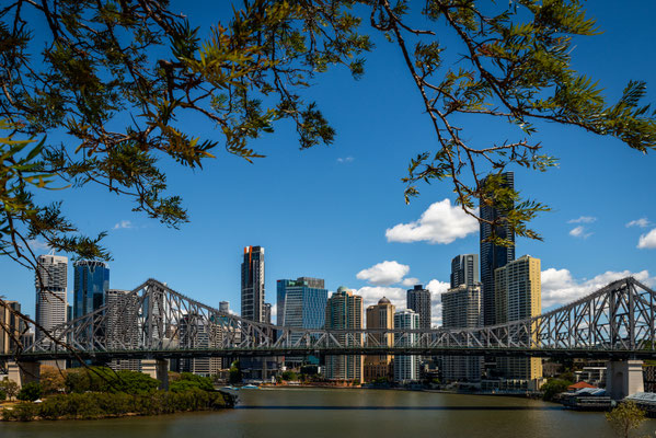 Aussicht von der Bowen Terrace aus zur City und zur Story Bridge