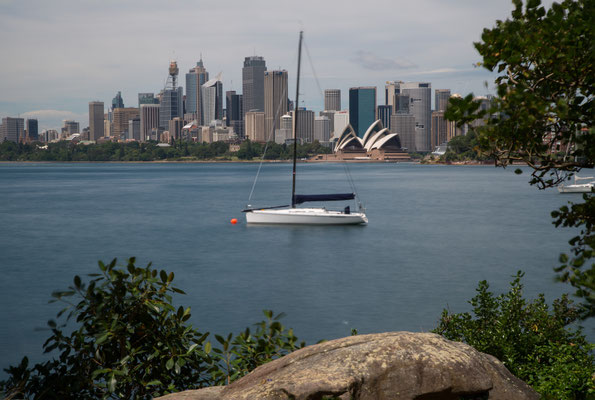 Cremorne Point, Sydney - Aussicht auf die Sydney Skyline