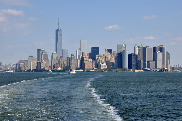 Skyline von der Staten Island Ferry aus