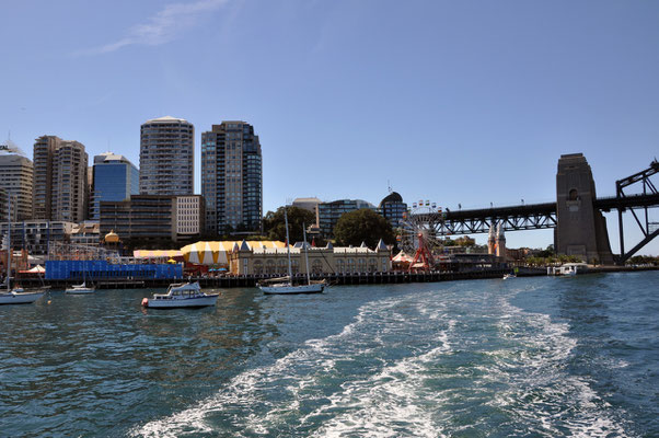 Milsons Point von der Fähre (Circular Quay-Darling Harbour) aus