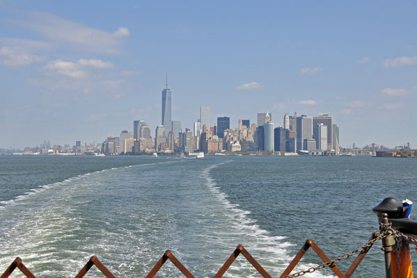 Skyline von der Staten Island Ferry aus