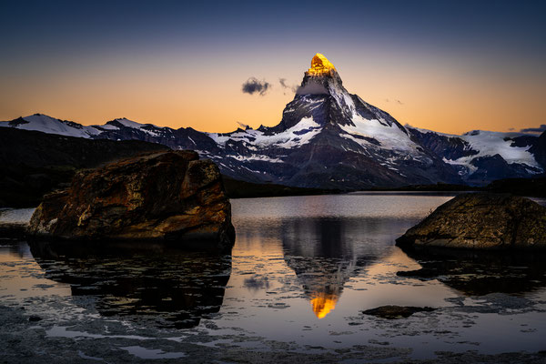 Sunrise beim Stellisee - Matterhorn