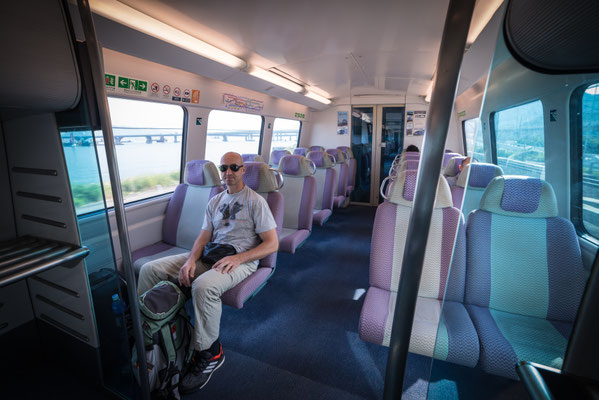 Airport Train nach Hong Kong Station auf Hong Kong Island