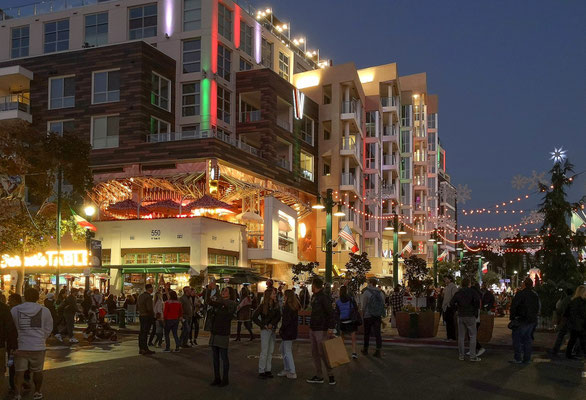 Little Italy, San Diego - Tree Lighting & Christmas Village - W Date Street
