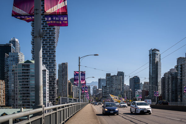 Granville Bridge - Sicht Richtung Downtown