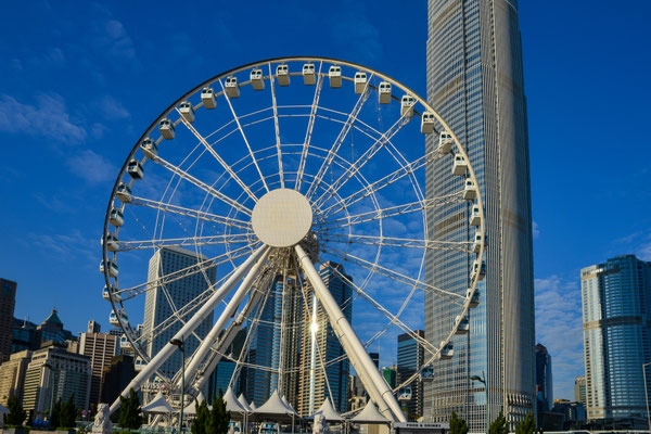 Hongkong Island am frühen Morgen - Observation Wheel