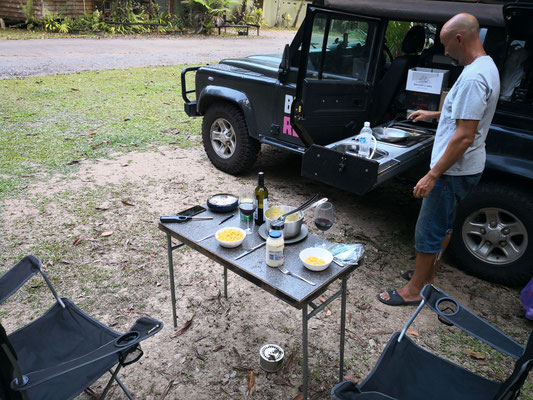 Lync-Haven Rainforest Retreat - unsere Campingparzelle