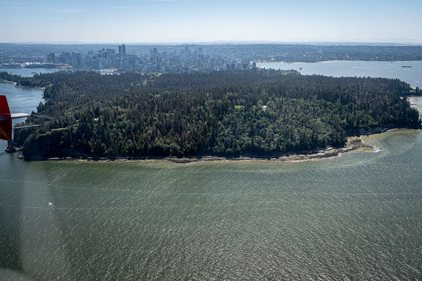 unser Rundflug - über dem Stanley Park