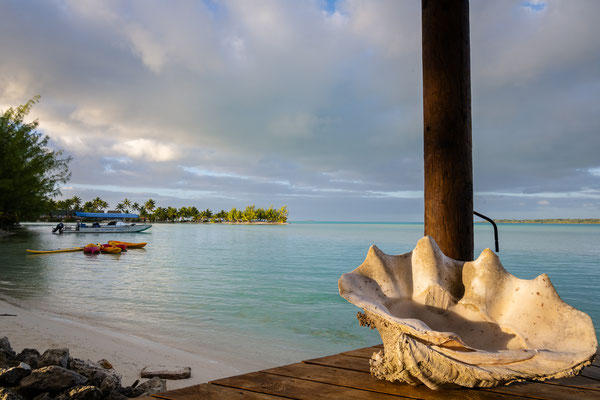 Aitutaki - erster Besuch im 'Blue Lagoon Restaurant & Bar' am Ootu Beach