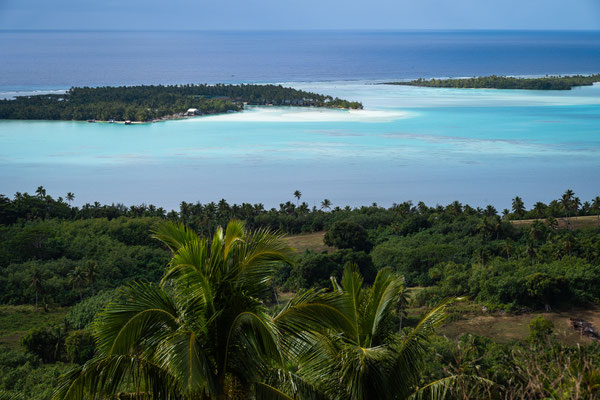 Aitutaki - Maunga Pau - Aussicht über die Lagune
