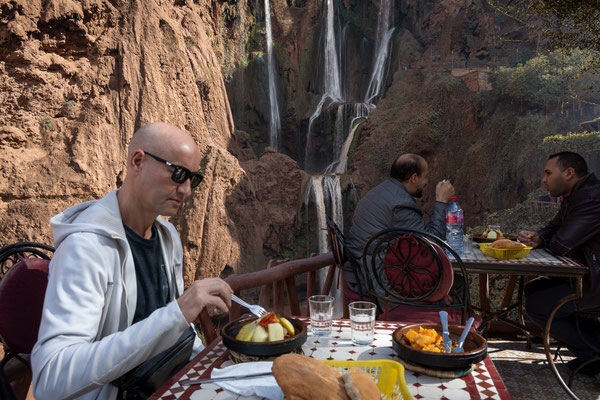 Marrakesch - Cascades d'Ouzoud - das Restaurant