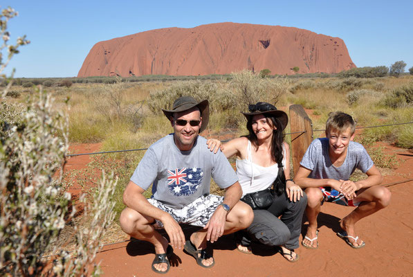 Uluru - von der Sunset Vewing Area aus - Fotoshooting