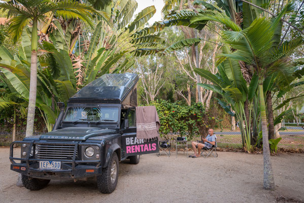 Tropic Breeze Caravan Park - unsere Campingparzelle
