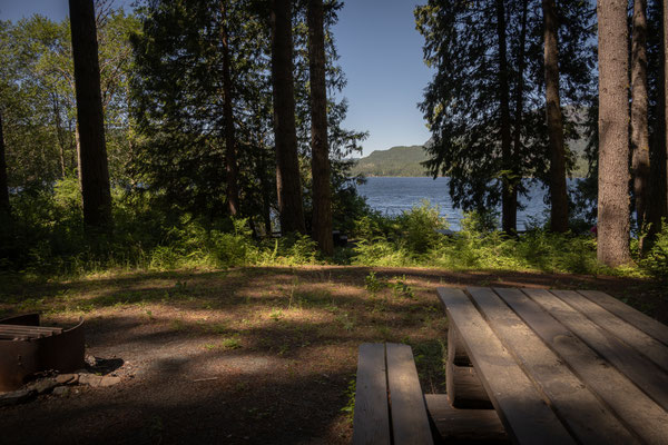 von Port McNeill nach Campbell River - Robert Lake, Picknickplatz