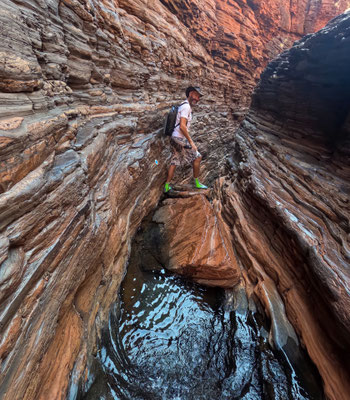 Hancock Gorge, Karijini Nationalpark - in der Schlucht