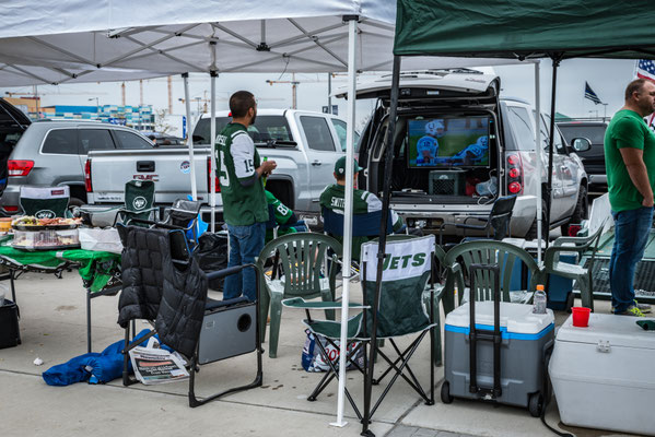 beim Metlife Stadium, New Jersey - Parkplatz-Party