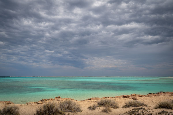 Osprey Bay, Cape Range Nationalpark - dramatische Stimmung über dem Ozean