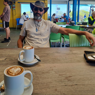 Fremantle - das letzte Frühstück im 'South Beach Cafe'