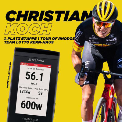 Die Werte von Christian Koch auf den letzten 5 km