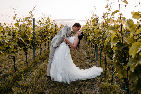 Fotoshooting in den Weinbergen - Hochzeitsfotograf