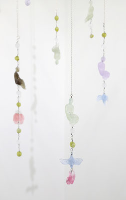 "Home DecorationーCorner(Image2)" Glass Casting, mixed media,  Variable size