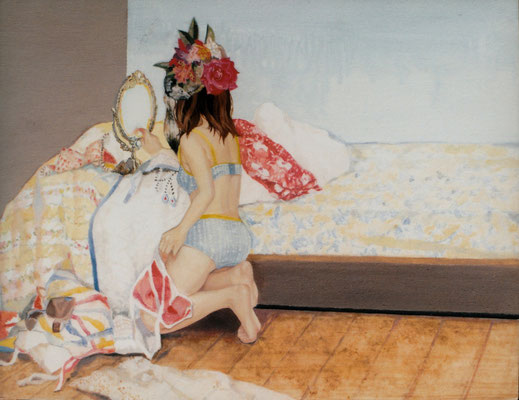 対話　　　アクリル・油彩・綿布・パネル   333×242