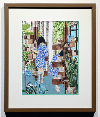 "Magazine#5" 21.5×28.9cm Acrylic on cotton Commission Work for ZEIT-Magazine