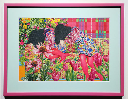 "Magazine#2" 43×28.9cm Acrylic on cotton Commission Work for ZEIT-Magazine
