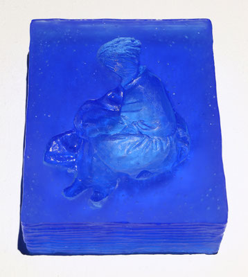 "Interval #4"   Glass Casting 6.0x21.5x16.5cm