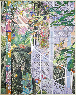 From here to somewhere... 152.4×121.9cm (60 x 48 inches) Acrylic on Raw Canvas